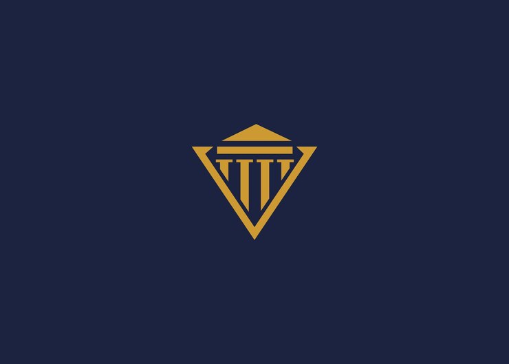 Vector letter v with law logo icon design vector design template inspiration