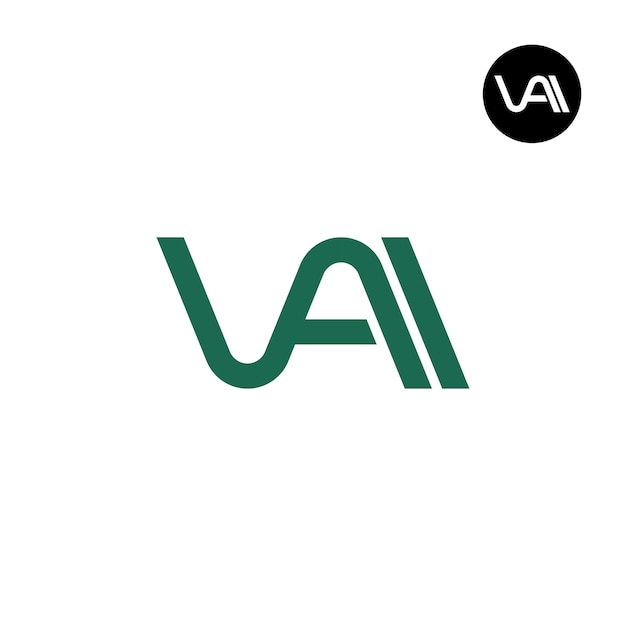 Letter vai monogram logo design