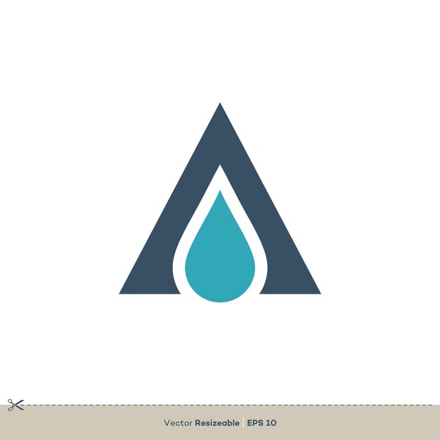 letter a vector logo template illustration design
