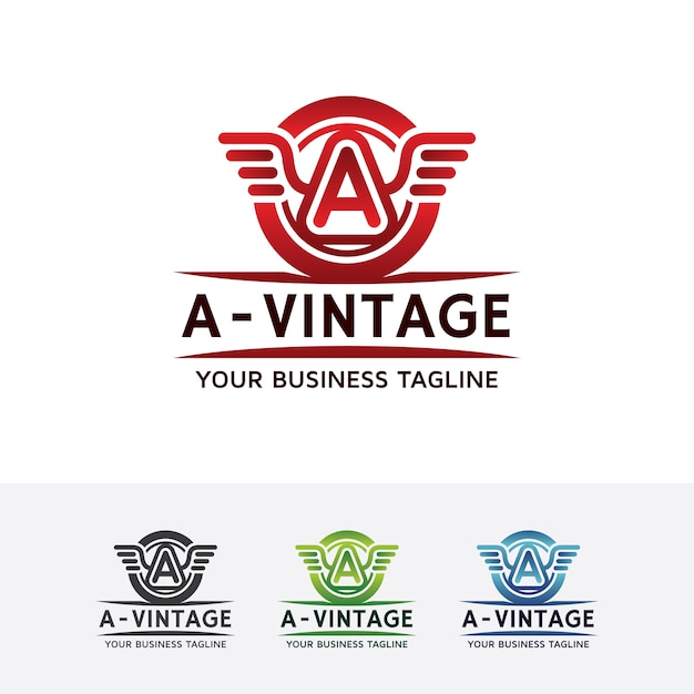 Letter a vintage logo