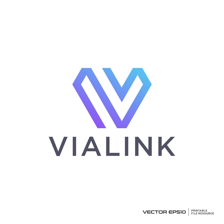 Vector letter vl logo vector illustration