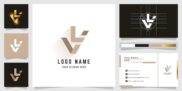 Letter VL Logo Design Template. VL, V L Letter Logo Modern, Flat