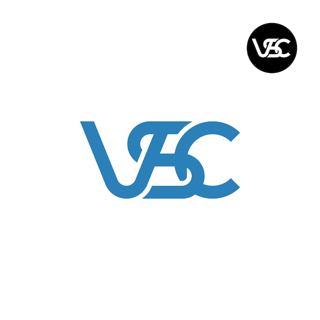 VSCの文字モノグラムロゴデザイン