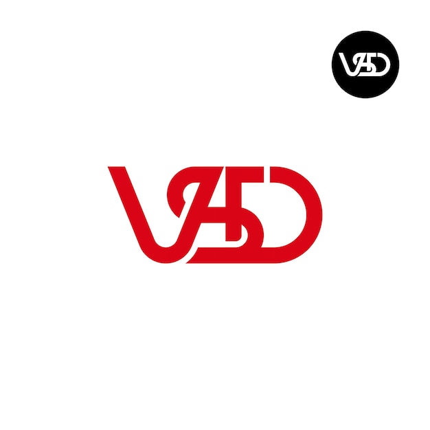 Vector letter vsd monogram logo ontwerp