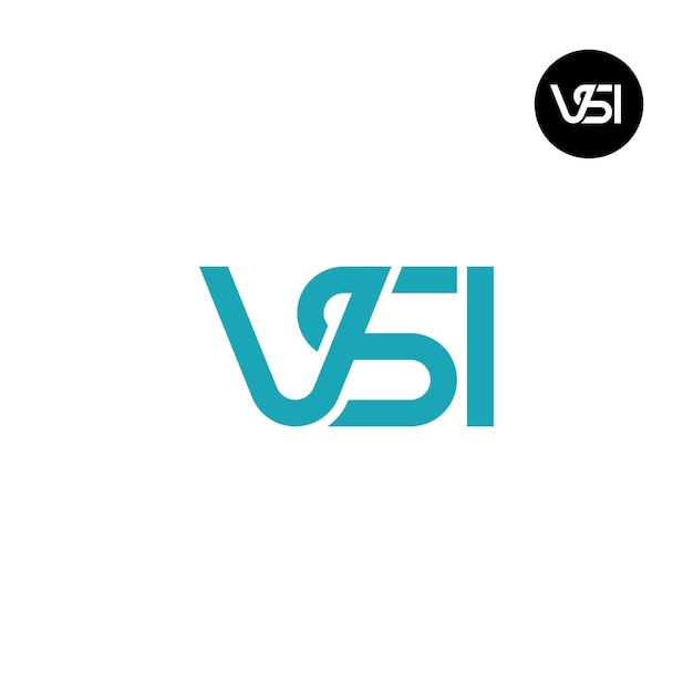 文字VSIモノグラムロゴのデザイン