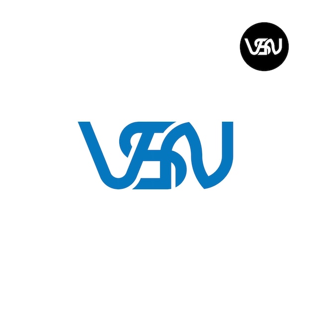 Vettore letter vsn monogram logo design