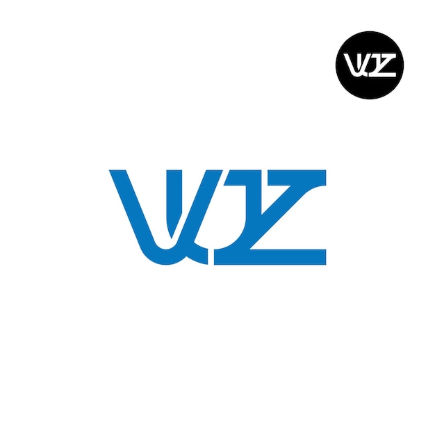 Vector letter vuz monogram logo ontwerp