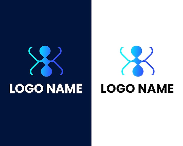Буква w и s современный шаблон дизайна логотипа