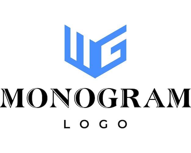 Letter w and g business logo design.