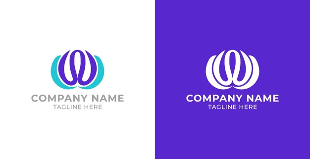 Vector letter w logo, cafe logo, coffee logo design, marketing logo deisgn, media logo