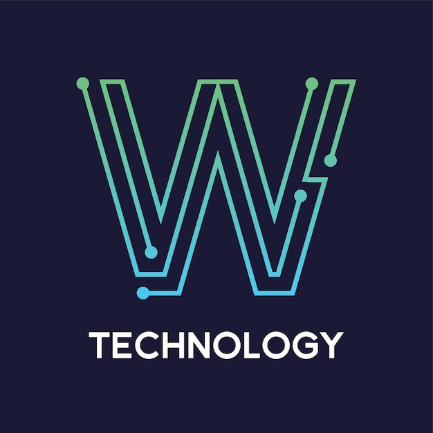 letter w logo ontwerpsjabloon