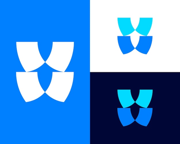 Letter W logo pictogram ontwerp sjabloon elementen