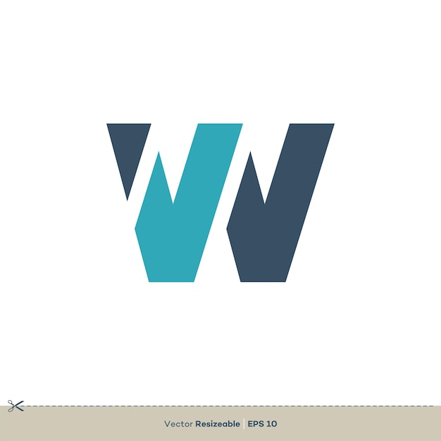 Letter W Logo Template Illustration Design Vector EPS 10