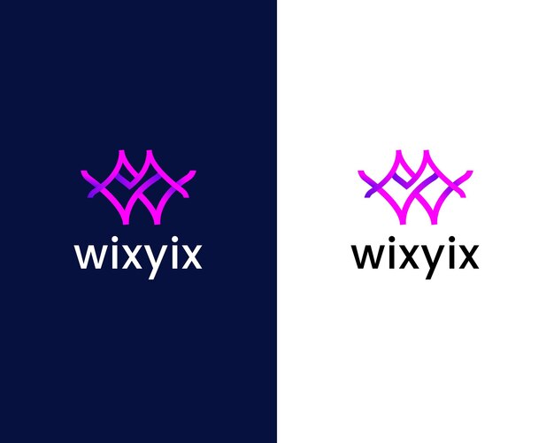 Vector letter w and y logo design template