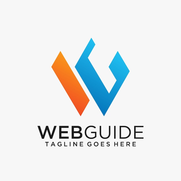 Letter WG logo design