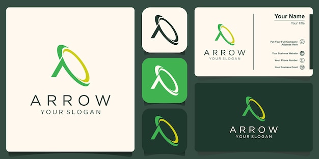 Letter a with swoosh logo icon design template elements.