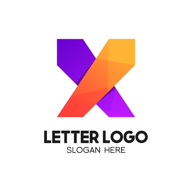 Letter x bedrijfslogo