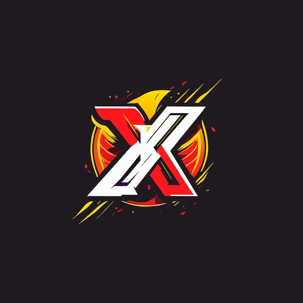 Letter x colorful logo design