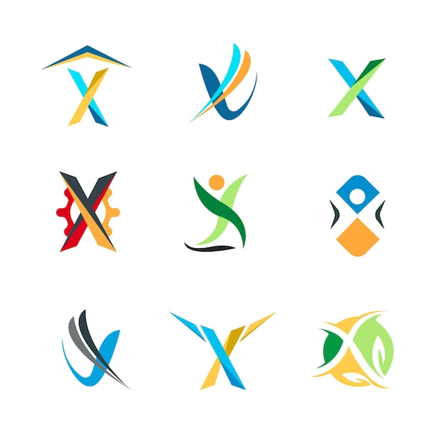 Letter x-concept logo ontwerp