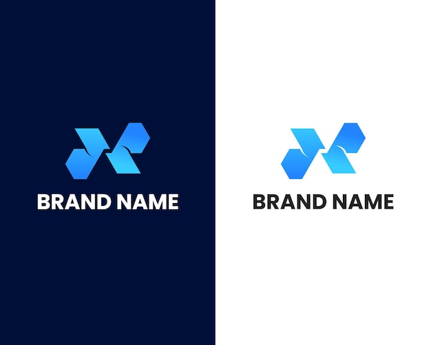 letter x en p modern logo ontwerpsjabloon