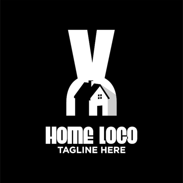Вдохновение шаблона логотипа Letter X House, векторная иллюстрация .