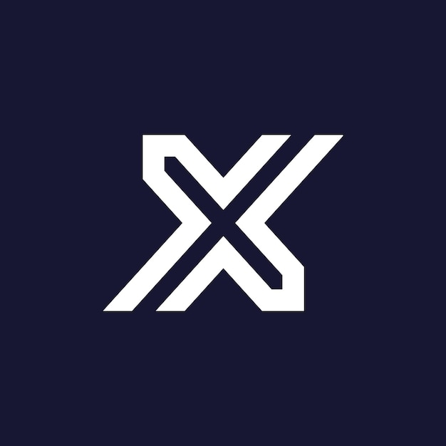 비즈니스 또는 초기에 대한 Letter X 로고 디자인 아이콘 요소 벡터 아이디어