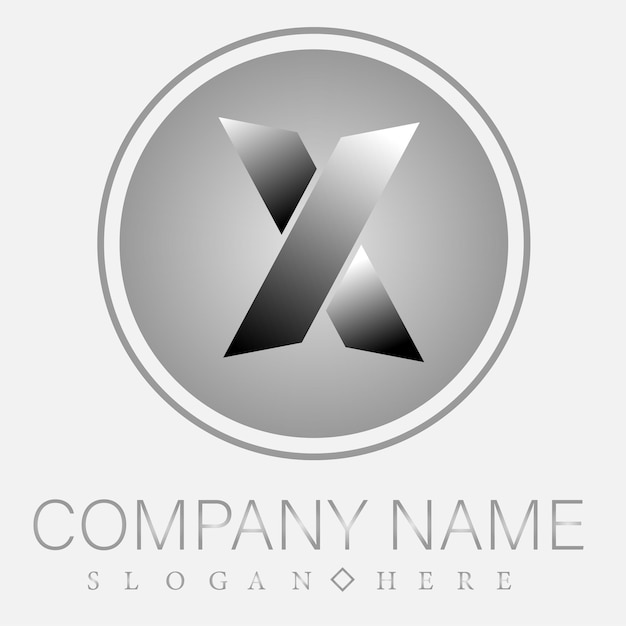 letter X logo design vector image download