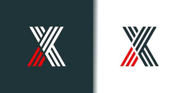 Letter X logo ontwerp element vector met modern concept