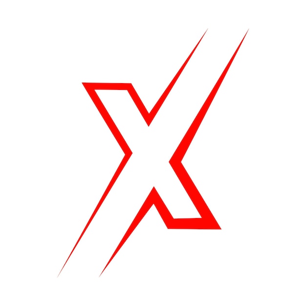 letter x logo pictogram vector illustratie ontwerp