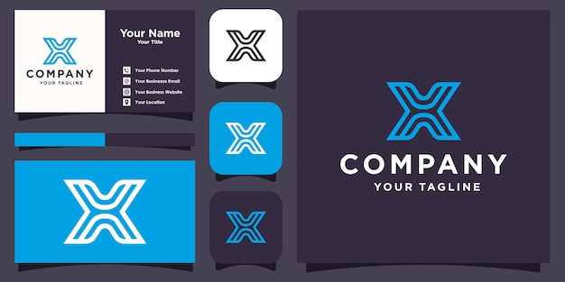 Vector letter x modern logo design x logo be used for your brand identity or etc