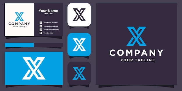Буква x современный дизайн логотипа x логотип будет использоваться для вашего бренда или т. д.