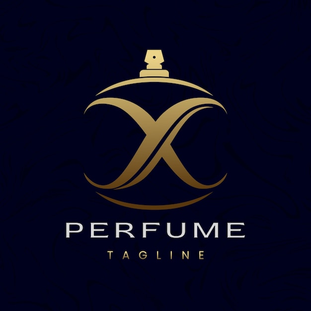 Letter X Parfum Logo Design Elegant Luxury Geur Initieel Logo