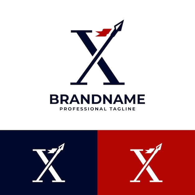 Letter X Spear Logo