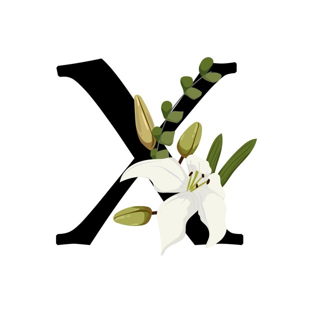 Vector letter x