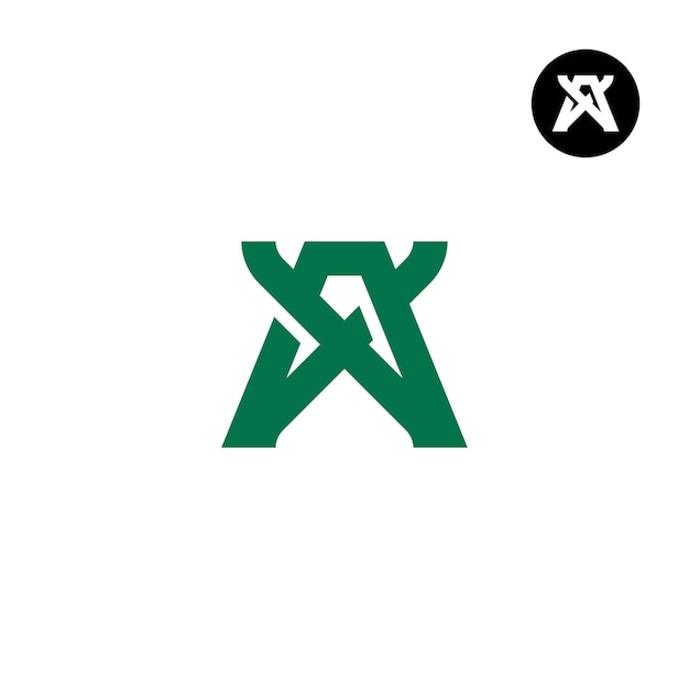 Letter XA AX Monogram Logo Design