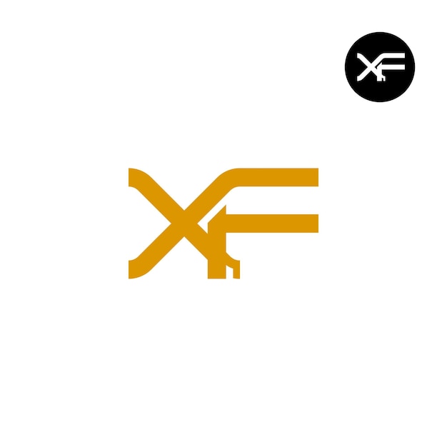 Дизайн логотипа буквы XF Monogram