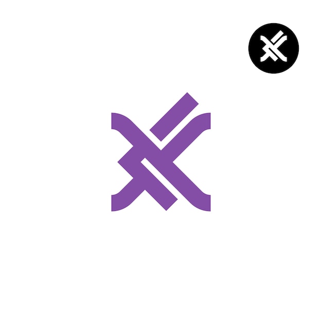 Литера XL LX Монограмма дизайна логотипа