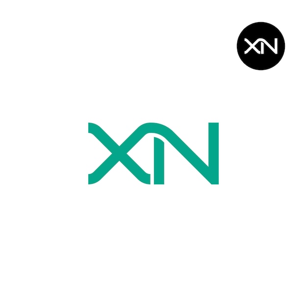 Letter XN Monogram Logoontwerp