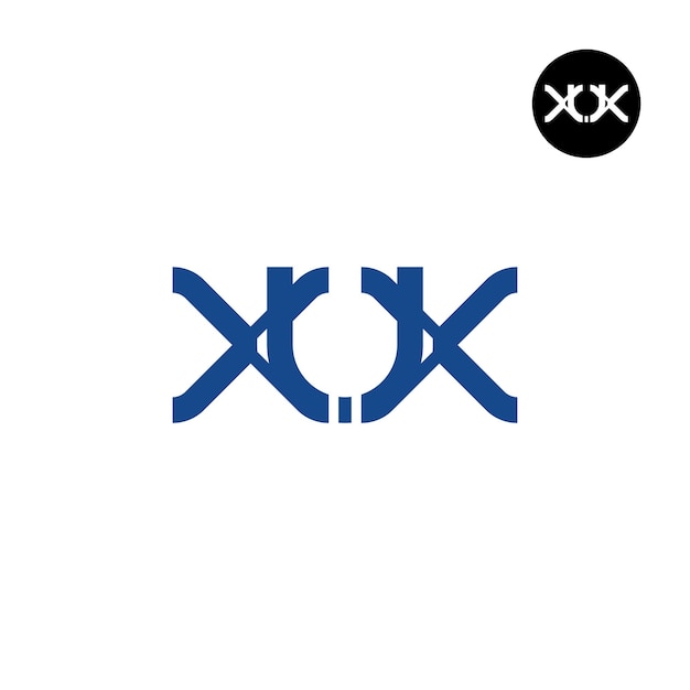 Letter XUX Monogram Logo Ontwerp