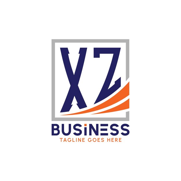 XZ ビジネスロゴ 企業ブランディングのための近代的なXZロゴ XZ 成長成功ロゴ