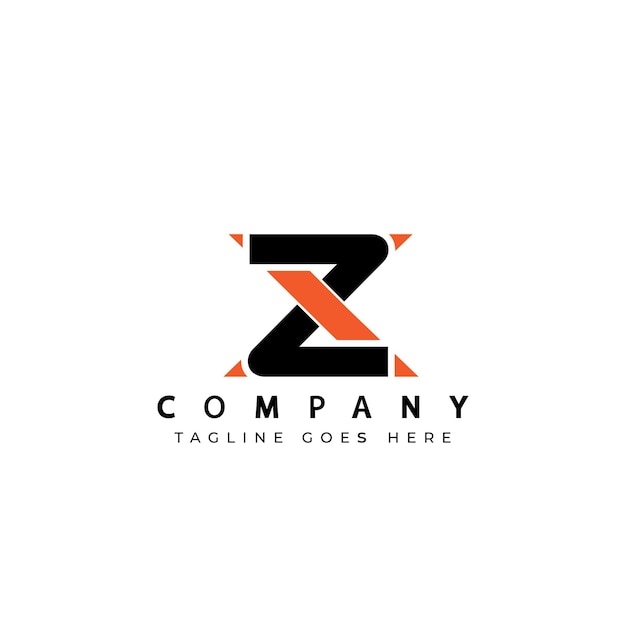 Vector letter xz or zx logo design