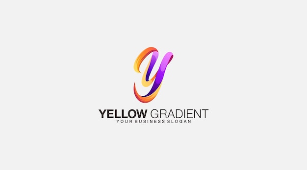 Letter y gradient logo design vector icon template