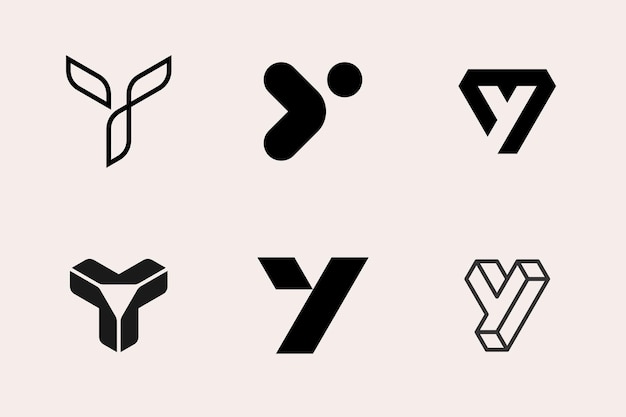 Vector letter y logo type modern