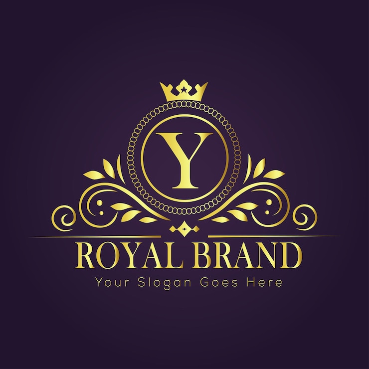 Vector letter y luxe gouden logo concept