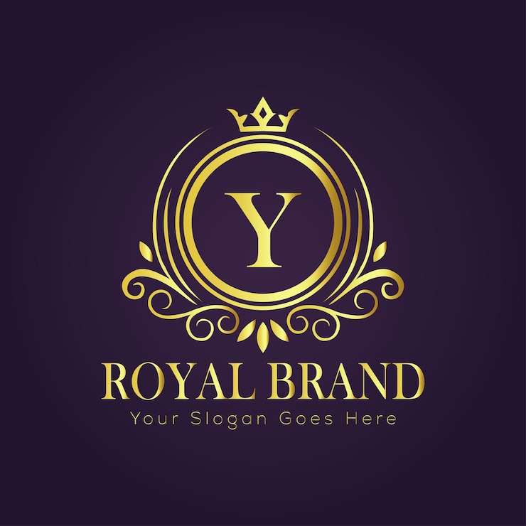 Vector letter y luxe gouden logo concept