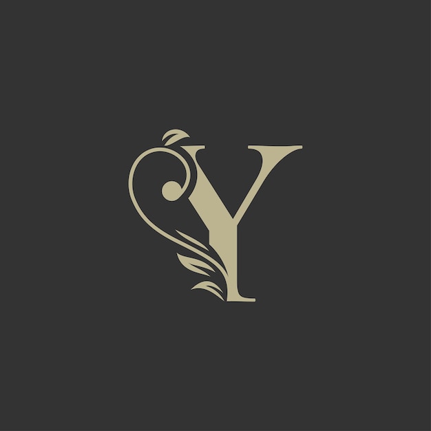 Letter Y Nature Leaves Logo