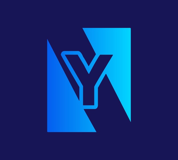 Letter Y Tech Logo-ontwerp