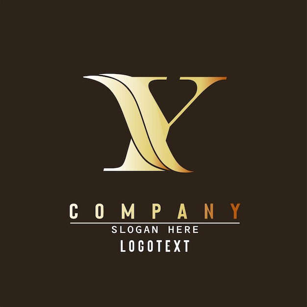 Letter Y and Wave Logo Template abstract initial Y logo Creative Y letter with luxury concept Y