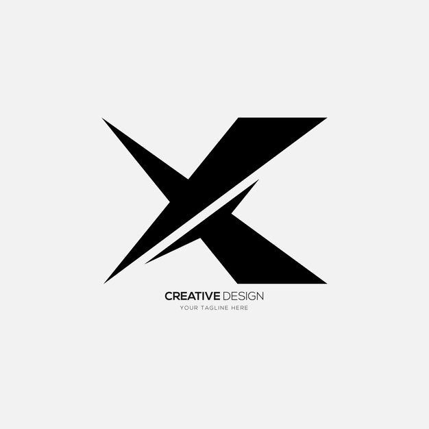 Letter y x t modern abstract monogram logo