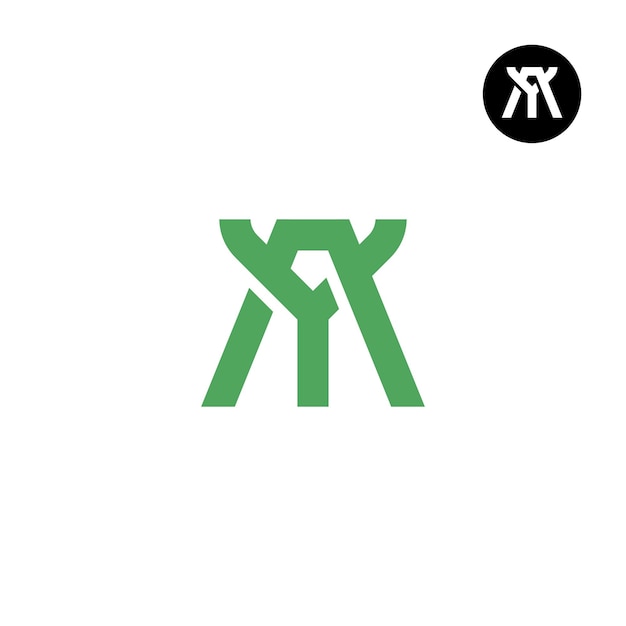Design del logo della lettera ya ay monogramma